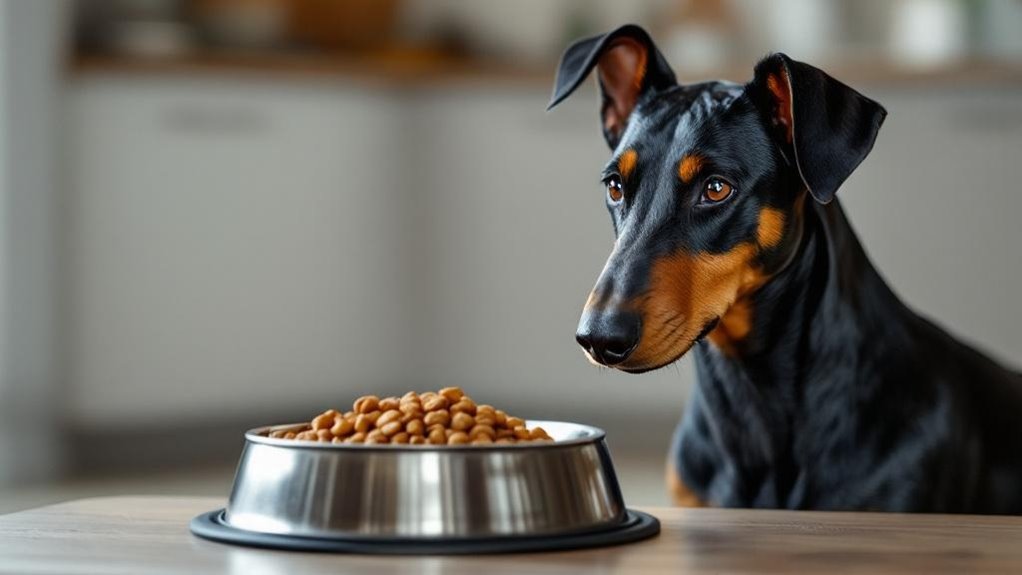 doberman adult feeding schedule
