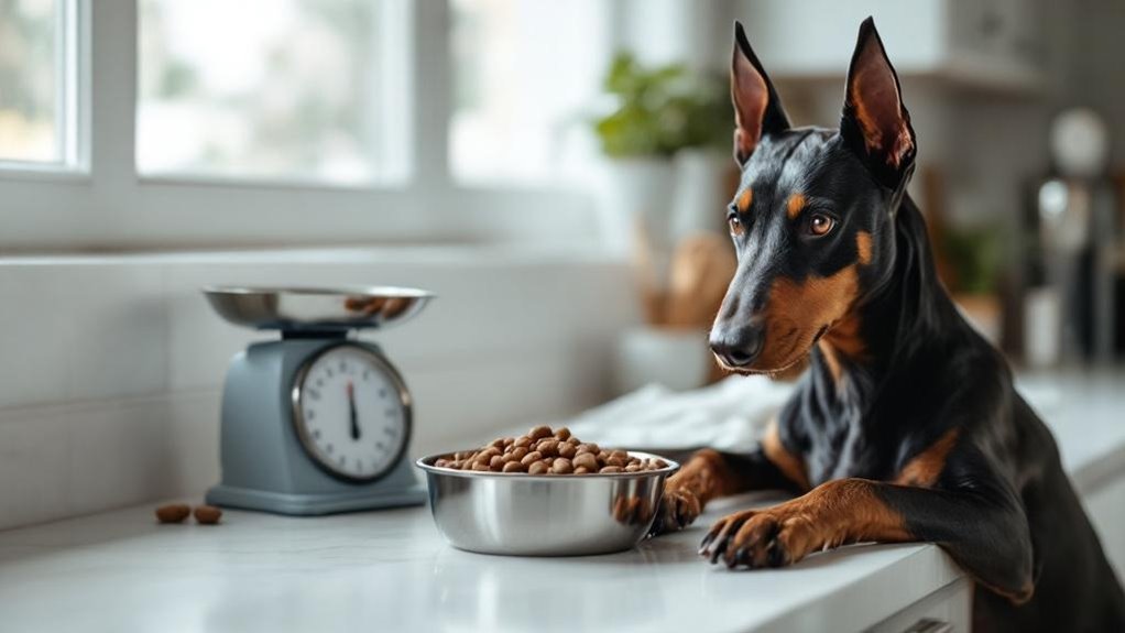 doberman feeding portion guidelines