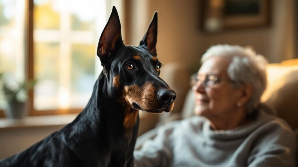 senior doberman cognitive care