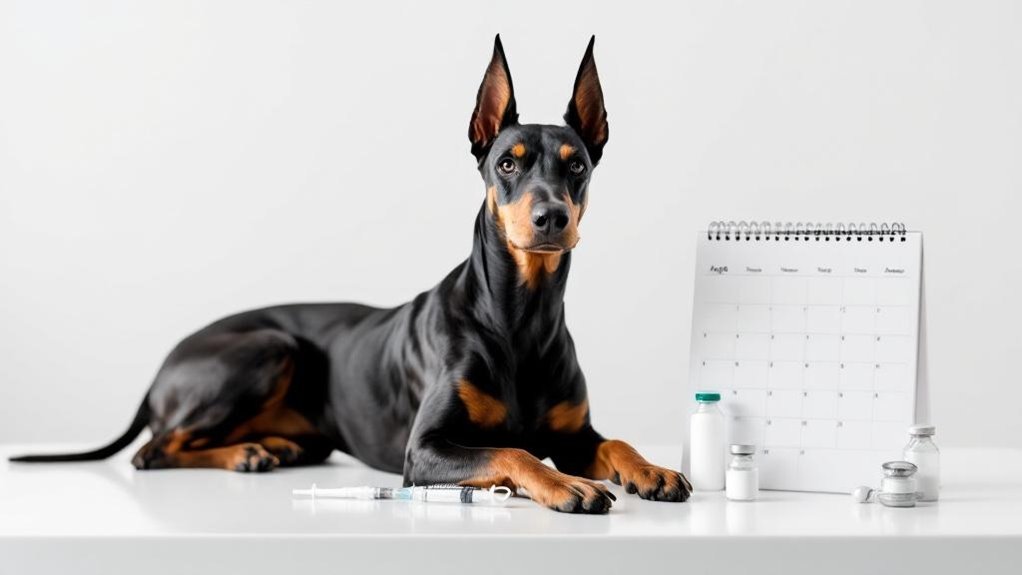 vaccination schedule for dobermans