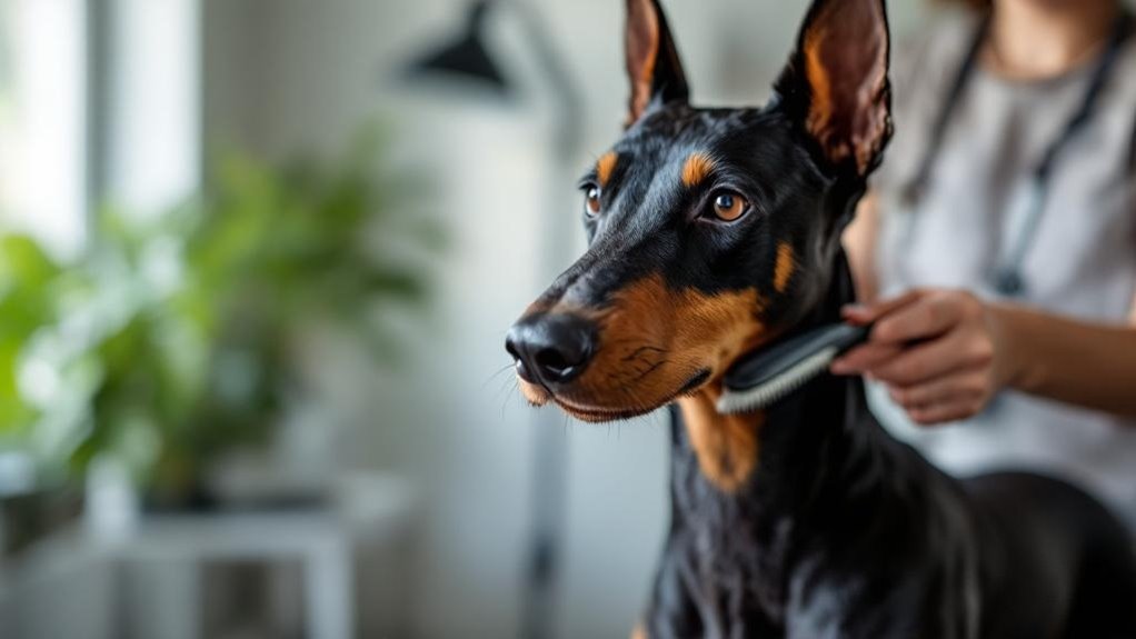 doberman grooming improves health