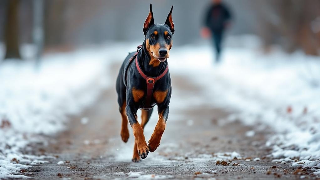 safe year round doberman conditioning